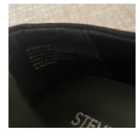 Steve Madden JLoosy Girls Size 1 Black Stars Studded Loafers - Picture 6 of 12